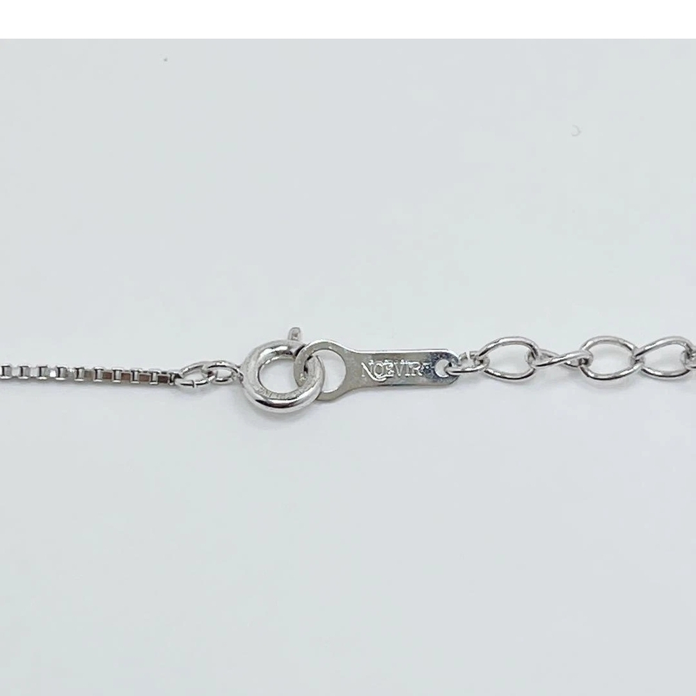 Tasaki Noevir Akoya Pearl & Diamond
Lariat Pendant Necklace*Silver *15-16"
Chain - Picture 7 of 11